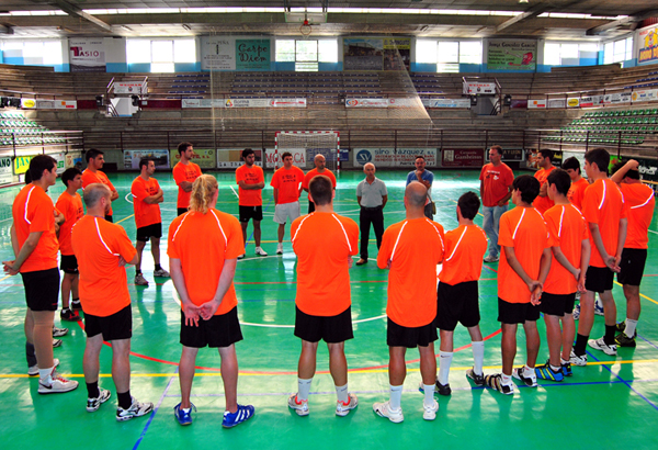 entrenamiento balonmano villa de aranda